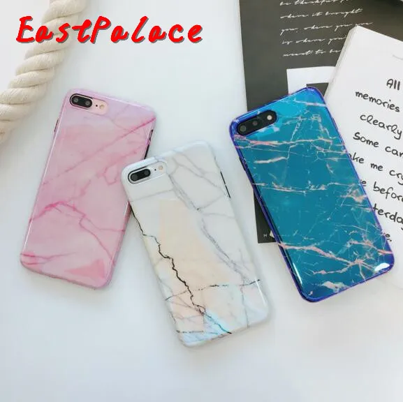 3D мраморный синий луч золотой чехол для телефона IPhone X XS 8 P 7 plus 6 s 6s Капа подарки 10