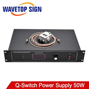 WaveTopSign, акустическая оптика, Q-Switch, источник питания, QSGSU-5 + Q-Switch, драйвер YAG, лазерная маркировочная машина, 50 Вт, запчасти