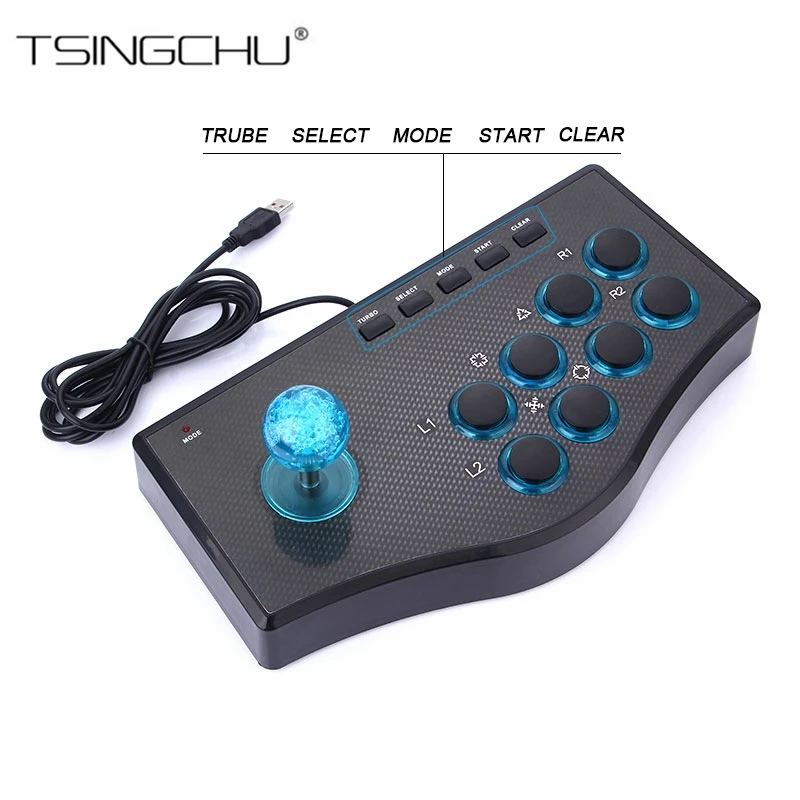 USB джойстик для ПК TSINGO игровой контроллер 3D Rocker PlayStation3 уличная игра Боевая палка