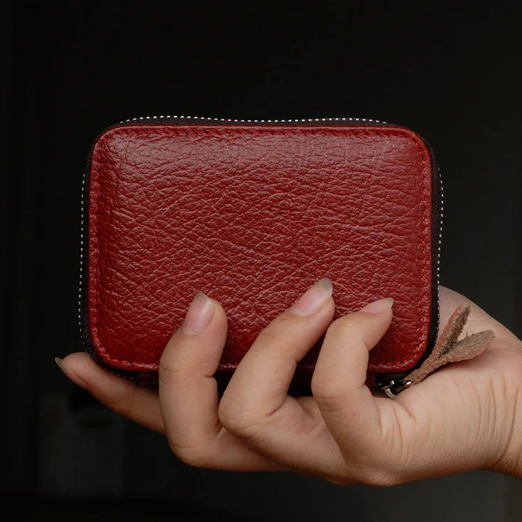 Пояса из натуральной кожи организатор бизнес RFID кредитной держатель для карт коровьей минималистский для женщин Дорожная сумка карты мужчи
