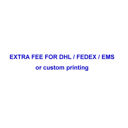 Дополнительная плата за DHL FedEx TNT EMS или пользовательские печати| |