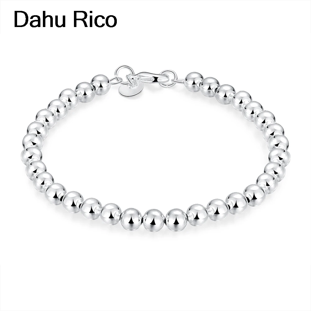 6mm buddha bead brazaletes bransoletki bayan womens homme boyfriend gift silver plated tibetan prices regalo Dahu Rico bracelets | Украшения