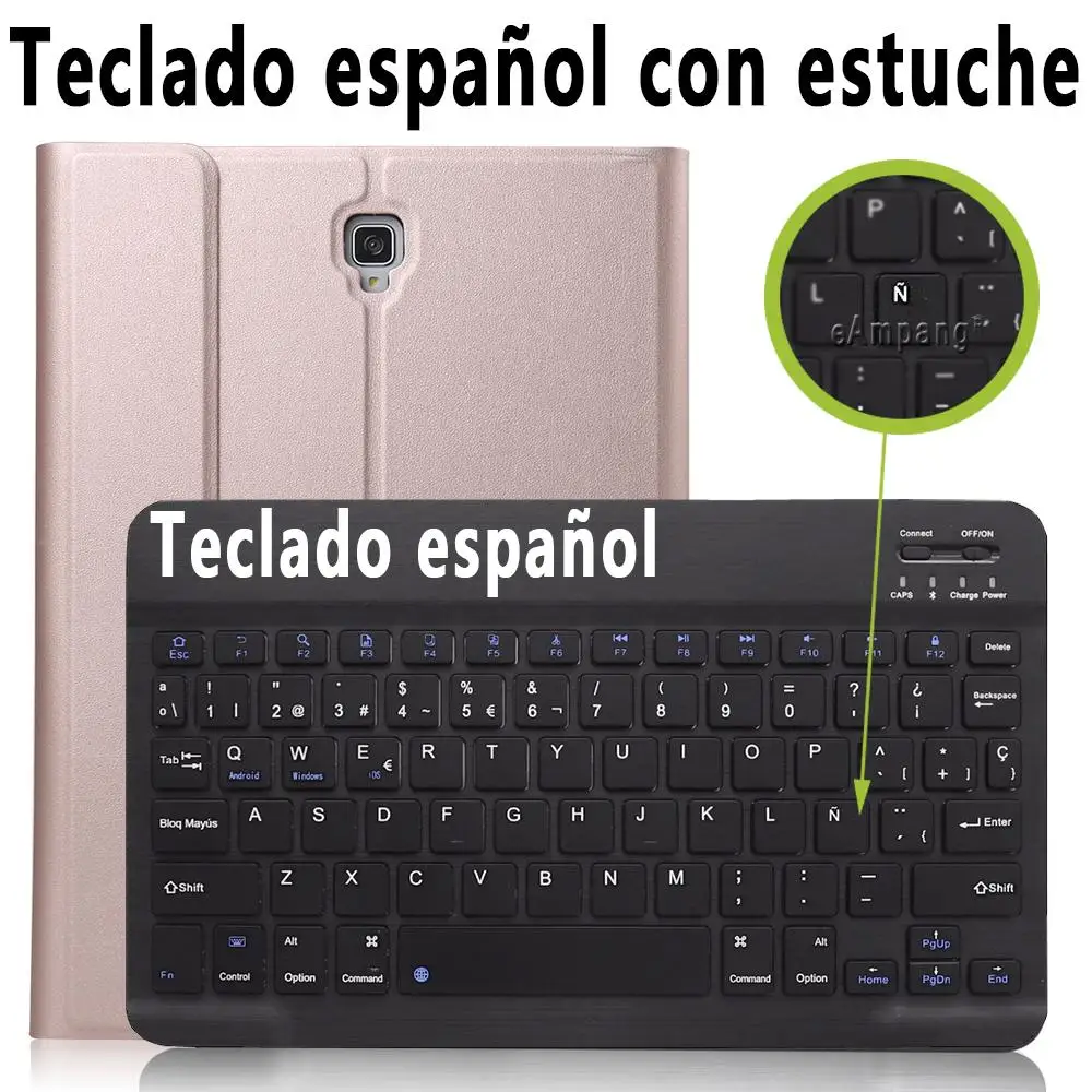 Spanish Keyboard Для samsung Galaxy Tab S4 10,5 чехол с клавиатурой T830 T835 SM-T830 Bluetooth клавиатура кожаный чехол с карандашом - Цвет: Spanish Keyboard