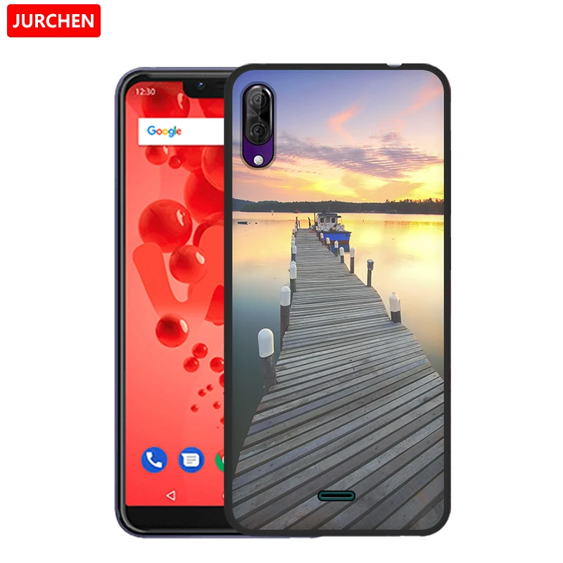 Новый мультяшный чехол JURCHEN с 3D рисунком для Wiko View 2 Go силиконовый мягкий ТПУ