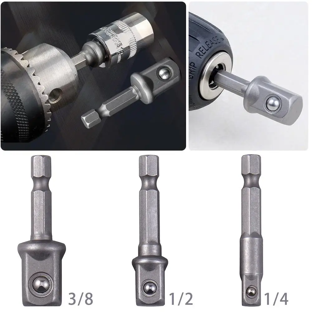 3 шт./компл. 1/4 &quot3/8&quot 1/2 &quotс шестигранной ручкой втулка для шариков