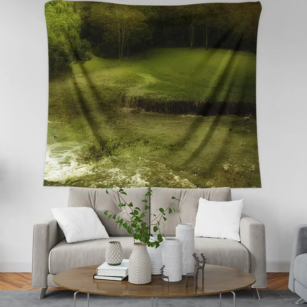 

forest house r houseestry wall hanging farmhouse decor wall carpet holiday gift beach sheet wall towel