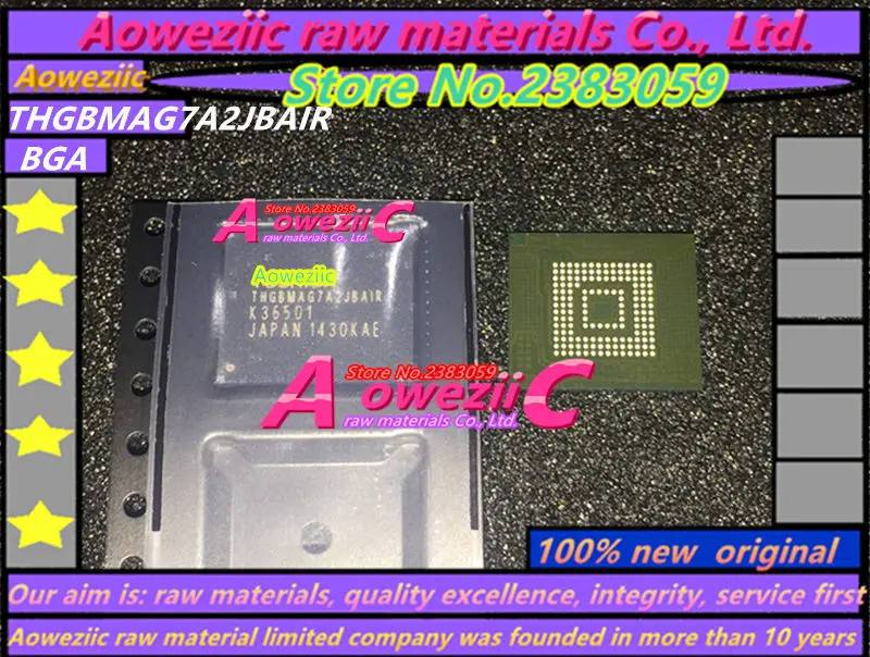 Aoweziic 100% Новый оригинальный чип памяти THGBMAG7A2JBAIR BGA | Электроника