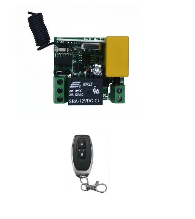 AC220V 1ch RF беспроводной мини переключатель teleswitch релейный приемник Пульт