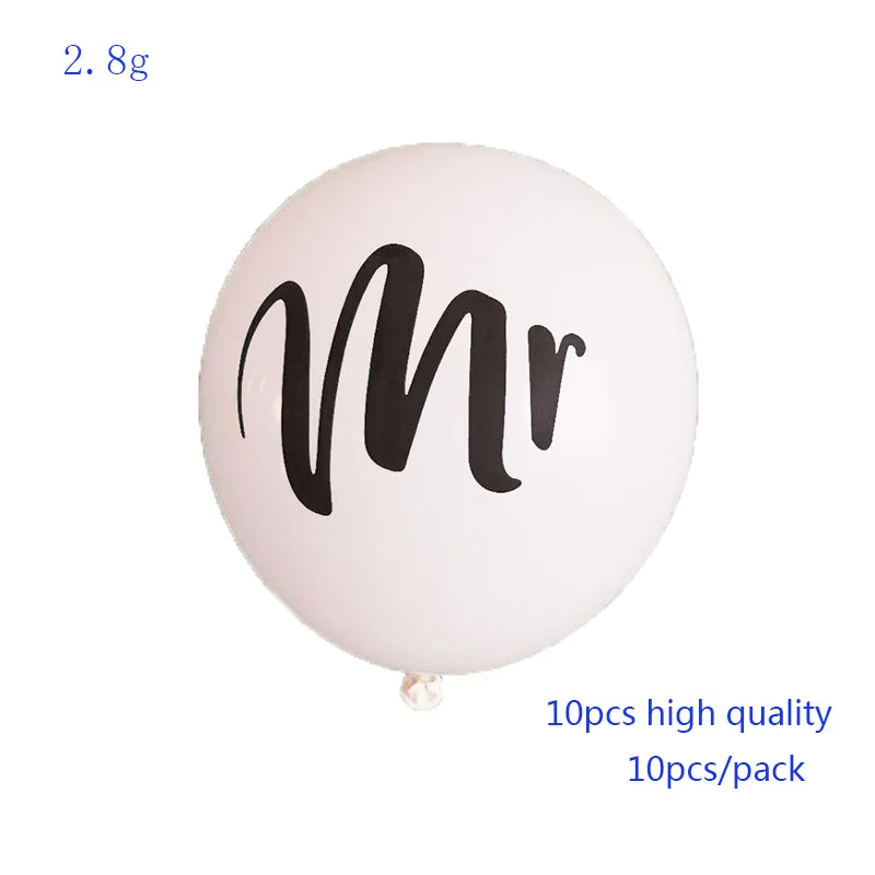 10pcs Mr latex 1 шт., 76*45 см, воздушные шары из фольги для невесты, жениха, свадьбы, для мальчиков и девочек, гелиевые шары для любви, вечерние игрушки на День святого Валентина - Цвет: 10pcs Mr latex