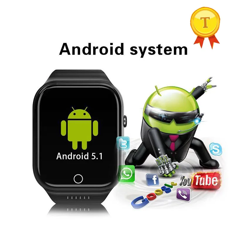 Android 5 1 мужские Смарт-часы MTK6580 16 Гб ROM RAM phonewatch 3G SIM Спорт фитнес-трекер камера GPS WiFi