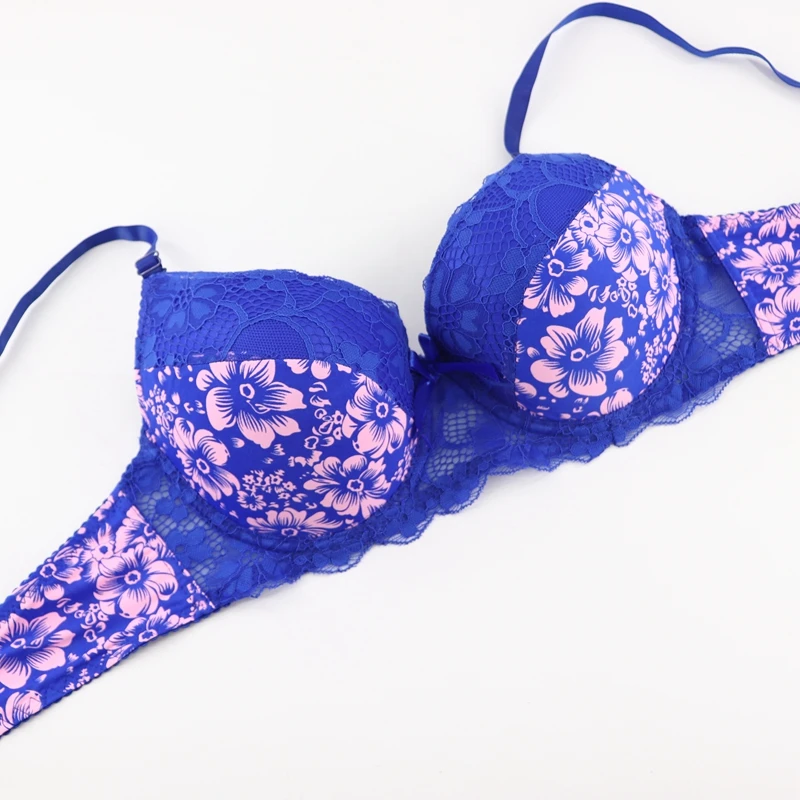 Beauwear, Ретро стиль, кружевные сексуальные бюстгальтеры, Дамское цветочное нижнее белье, черный цвет, большой размер, мягкое нижнее белье, пуш-ап бюстгальтер, Bh Размер 40-46 B C D