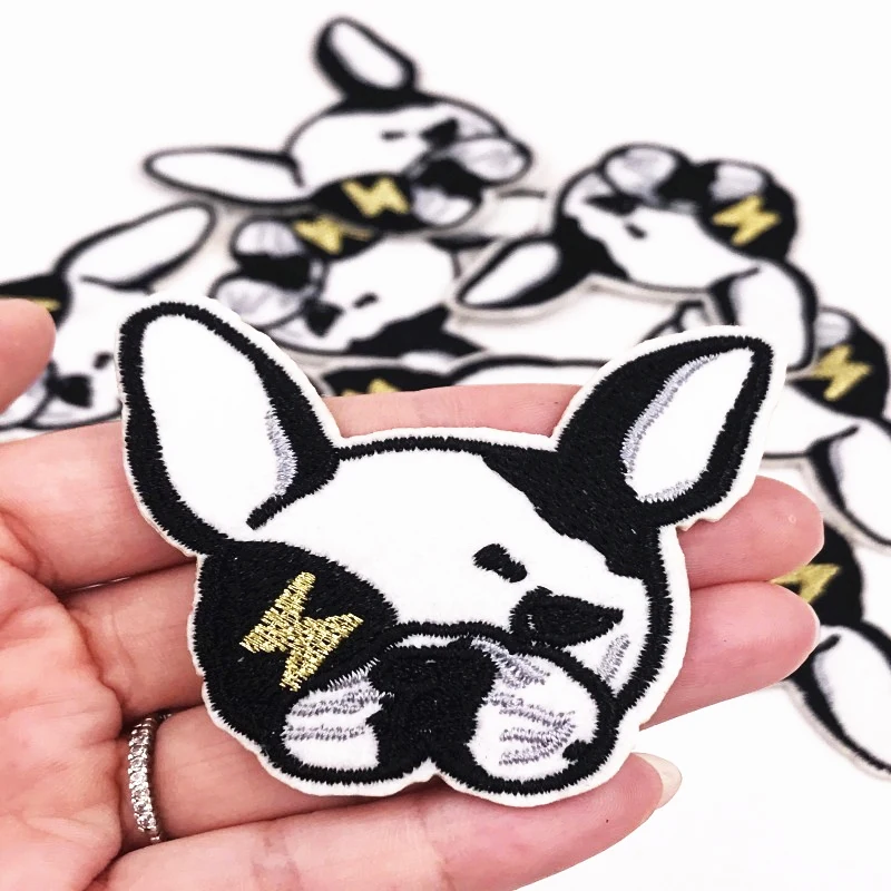 10 шт. классная куртка пилота для собак изящная модная вышивка железные нашивки