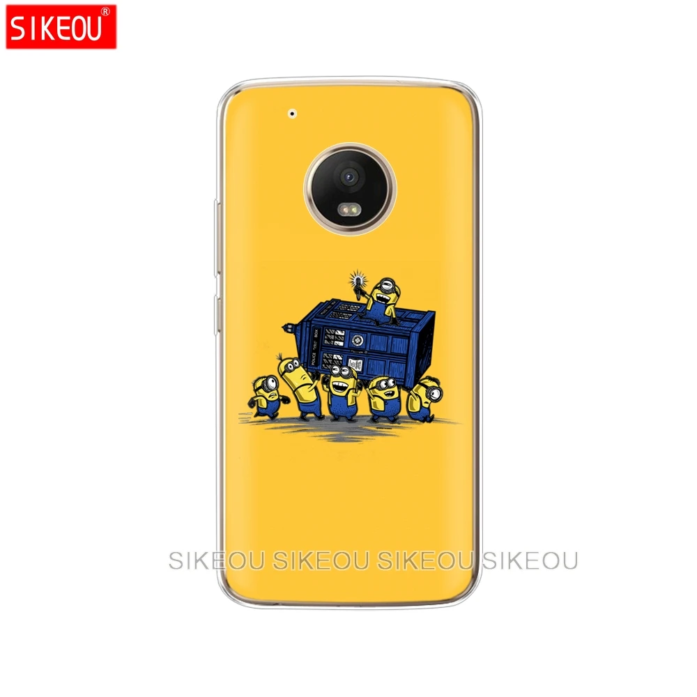 Силиконовый чехол для телефона Motorola Moto G6 G5 G5S Z2 Z3 PLAY PLUS X4 E4 E5 C Tardis Box Doctor Who|Бамперы| |