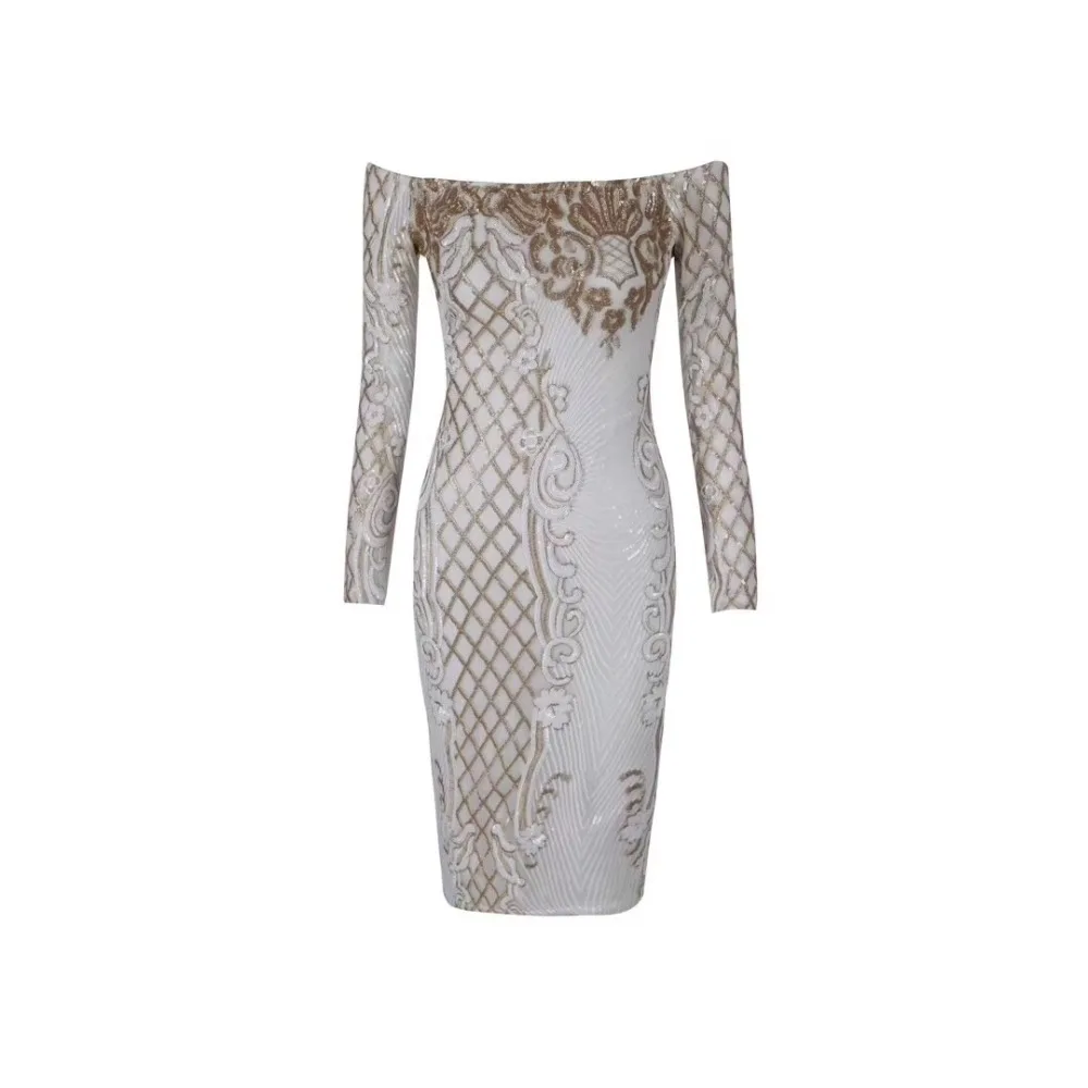 Высококачественное облегающее платье телесного цвета с воротником лодочкой и