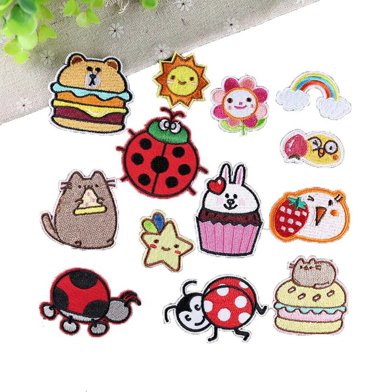 

Iron on Patches Clothes Bag Cap Cartoon Fashion Sticker DIY Craft Repair Decoration Hotfix Applique