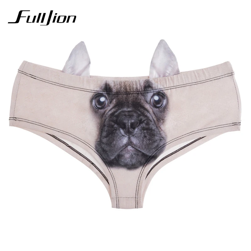 Fulljion/Новое модное сексуальное женское нижнее белье с 3D принтом животных из