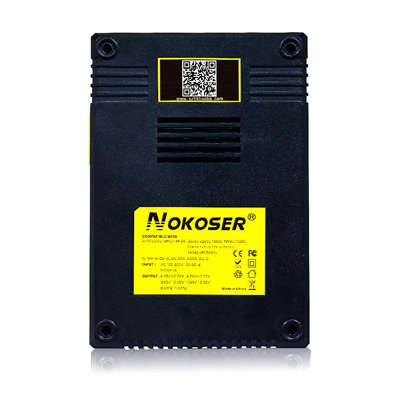 Зарядное устройство NOKOSER D4 для планшета Цифровое зарядное с ЖК дисплеем