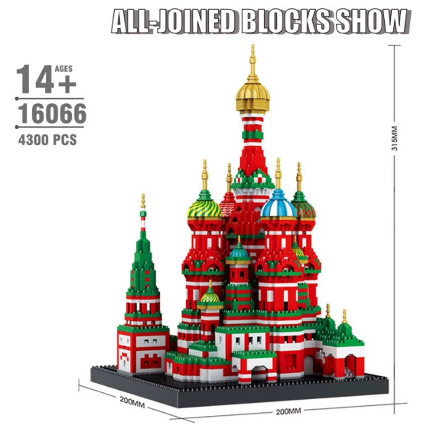 Balody всемирно известная архитектура алмазные строительные блоки игрушечный Мики