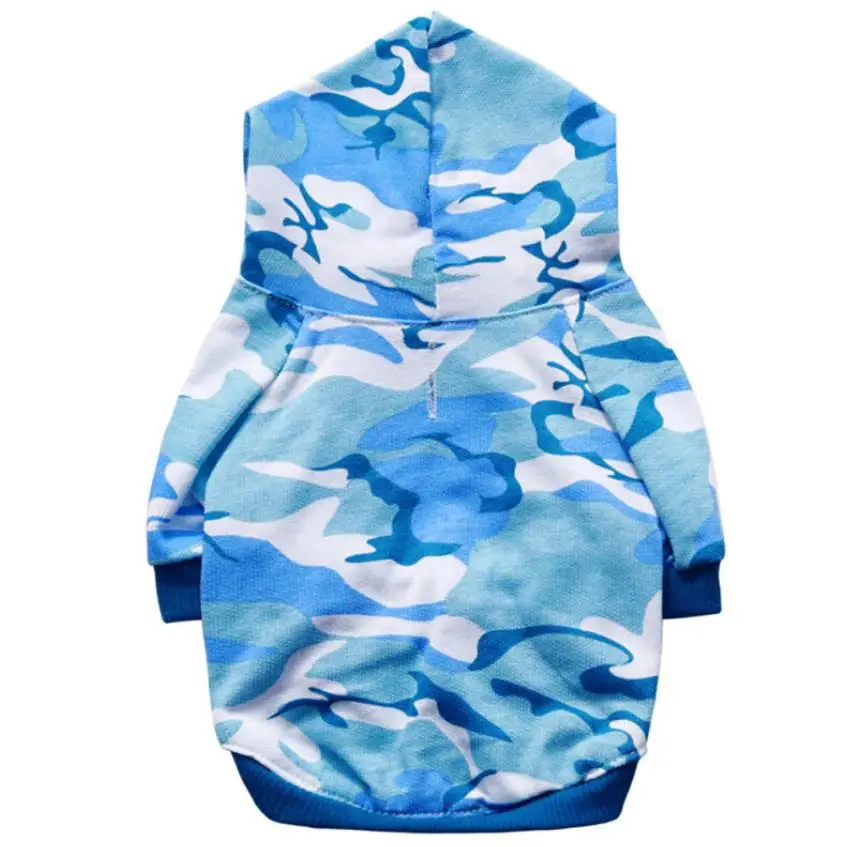 Sky Blue Модная одежда для собак, зимние теплые хлопковые толстовки, толстовка, куртка для питомца, одежда для кошек, собак, толстовки, товары - Цвет: Sky Blue