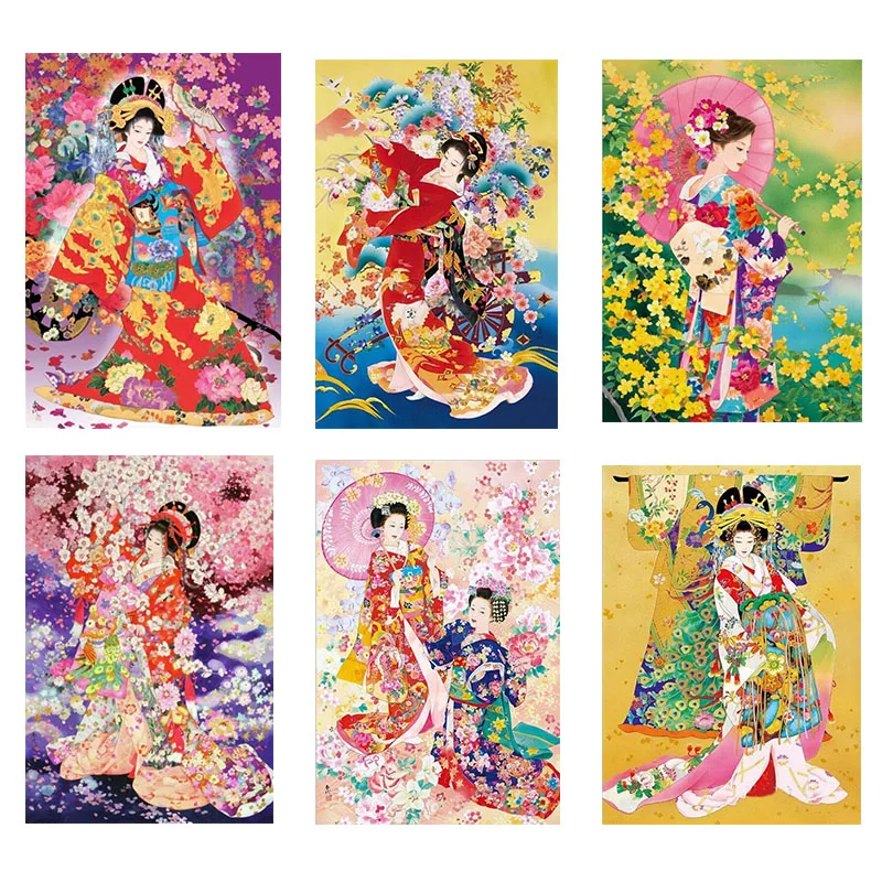 5D алмазная живопись своими руками вышивка крестиком Алмазная мозаика гейши