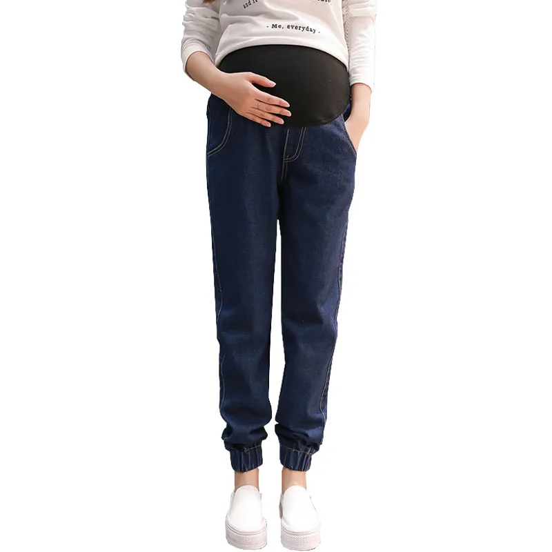

Loose Casual Denim Pants Maternity Jeans For Pregnant Women Clothes Prop Belly Pregnancy Jeans Abdominal Trousers Gravidas