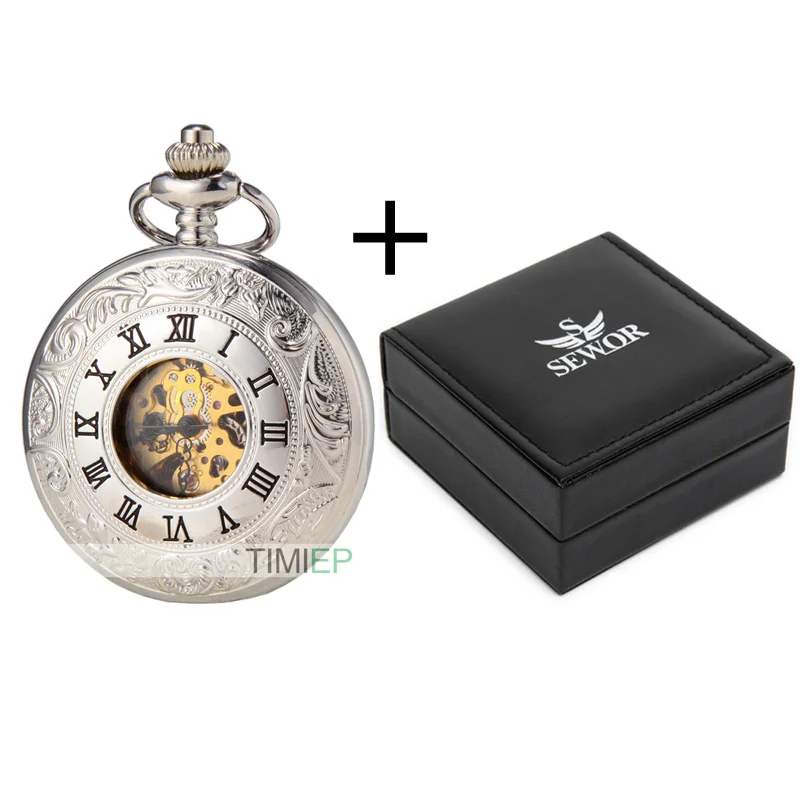 Часы наручные SEWOR мужские/женские механические винтажные карманные с полыми