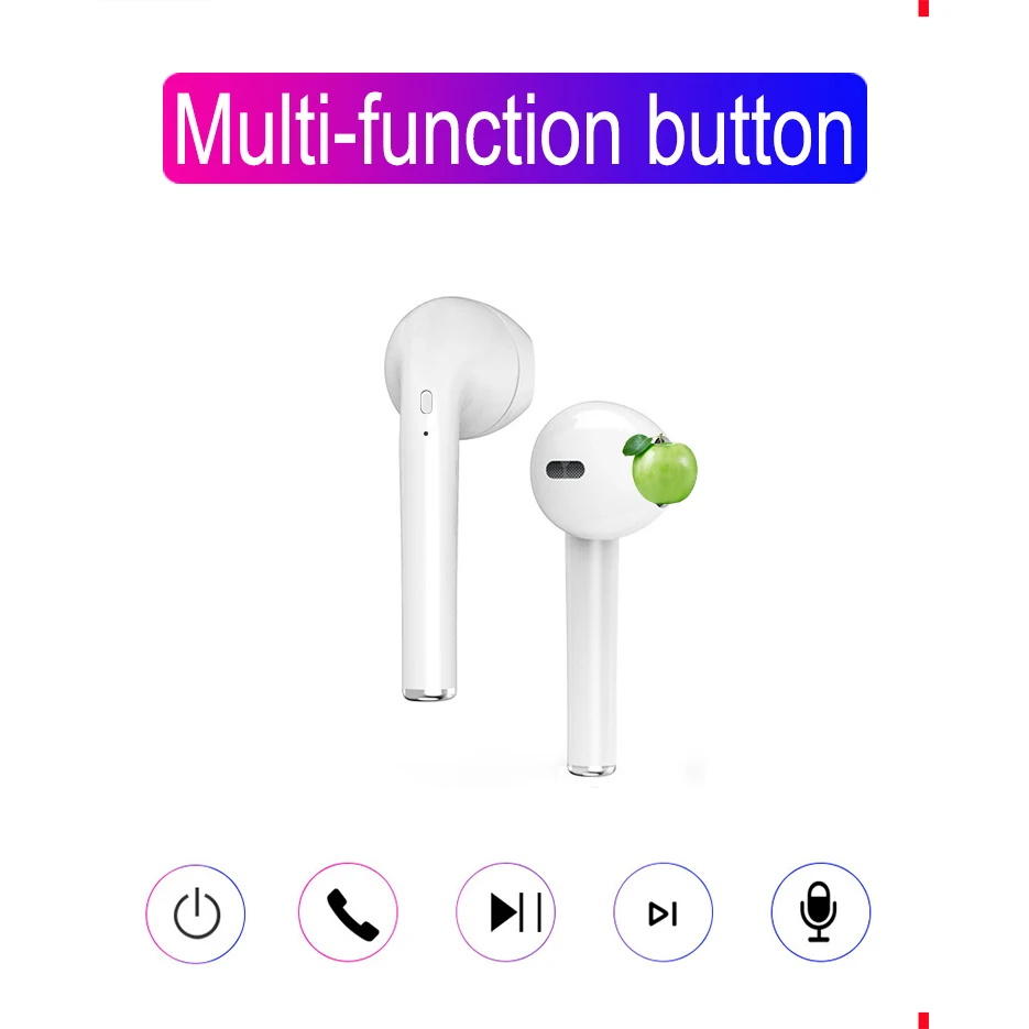 I8P bluetooth-гарнитура TWS5.0 БЕСПРОВОДНЫЕ стереофонические стерео музыкальные наушники с белым зарядным отсеком можно автоматически заряжать