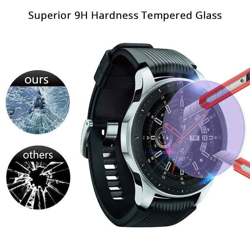 Защитная пленка из закаленного стекла HD для Samsung Galaxy Watch 42 мм 46 2.5D с закругленными