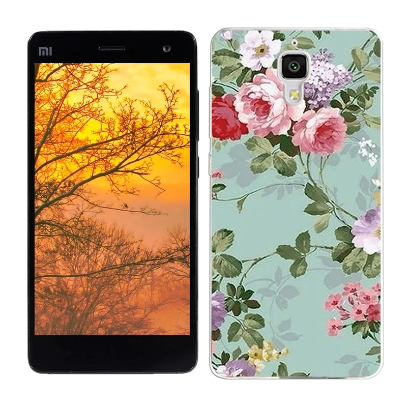 Мягкий силиконовый чехол для Xiaomi mi 4, чехол s, чехол для Xiaomi mi 4, чехол с пейзажем, ТПУ, чехол для телефона Xiao mi M4