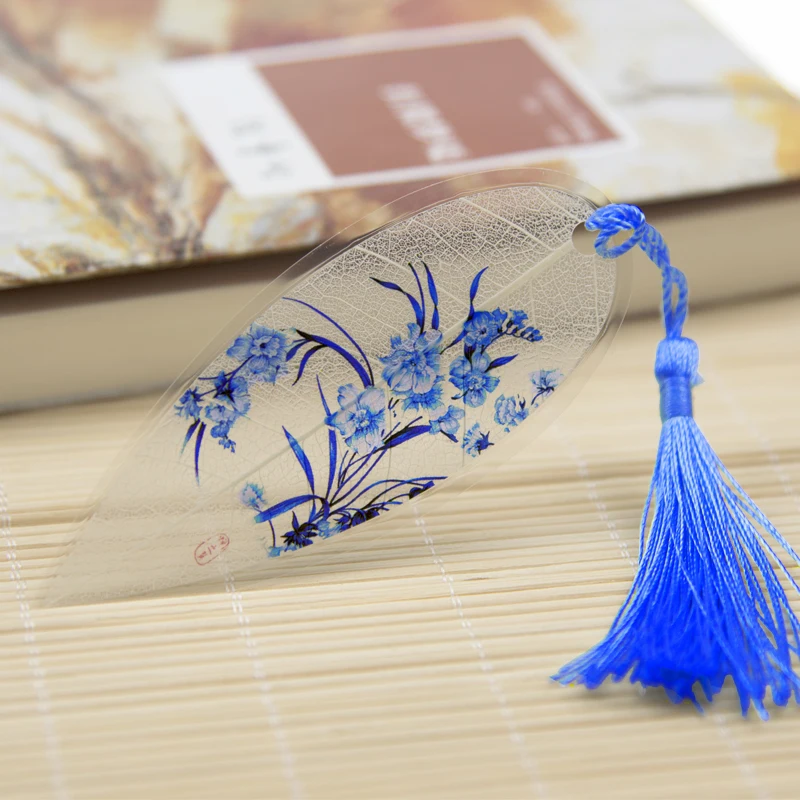 5 шт./лот креативные новые фарфоровые антикварные листья вены закладки