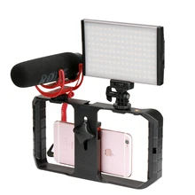 Ulanzi Smartphone Video Rig Stabilizer Case Filmmaking Recording Vlogging Gear for iPhone XR XS Max Android Tripod Mount Stand