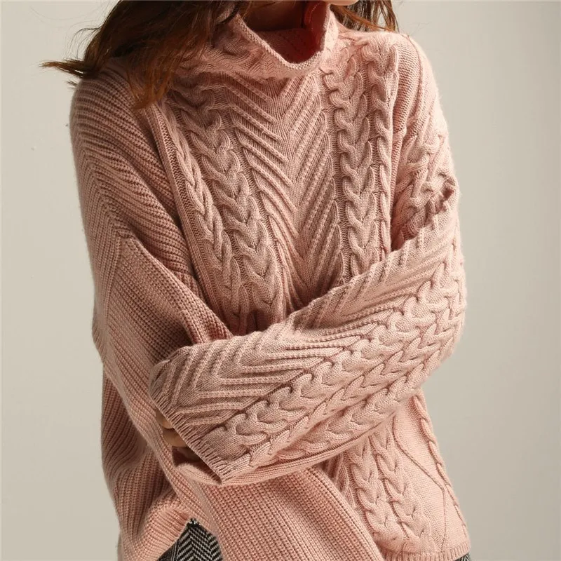 ZEHANGSEA18 winter explosions thick-soled high-neck sweater women loose casual pullover large size knit bottoming shirt-Shipping | Женская