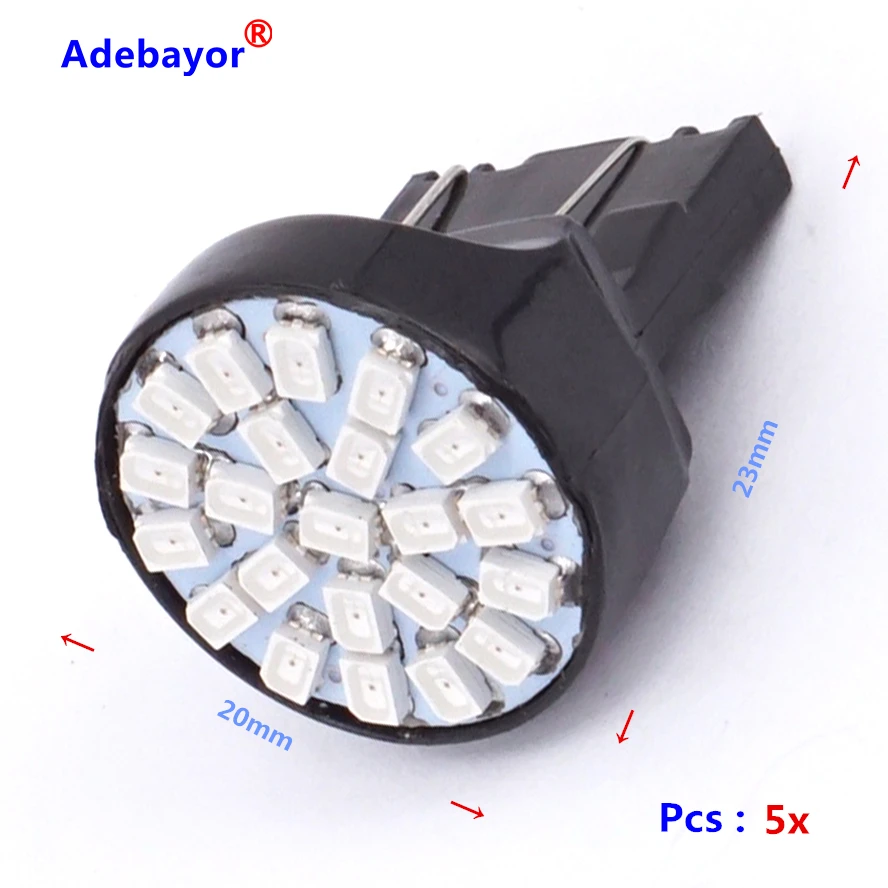 7443 x T20 1206 W21/5W 22 3014 LED SMD Автомобильная фонарь заднего хода указатель направления