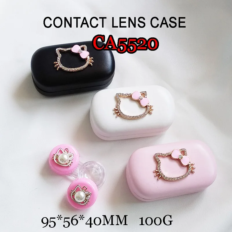 

Pocket Contact Lens Cases Women Kit Travel Convenient Contact Lens Case Container For Outdoor Iron Cartoon Box