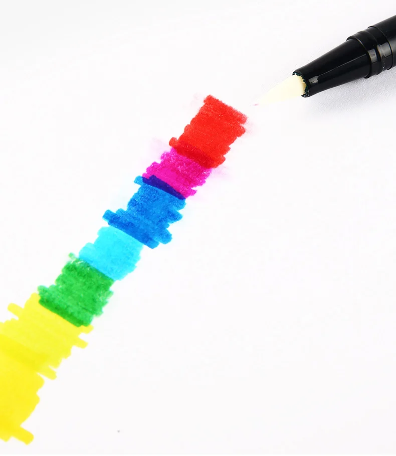 TOMBOW, двойная кисть, ручка, 96 цветов, двойная головка, художественные маркеры, акварельная основа, моющийся мягкий наконечник для рисования, письма, набросков, ABT