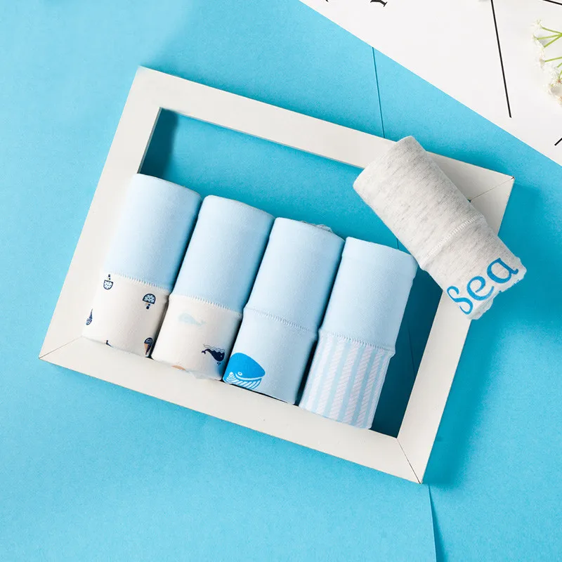 5 шт./лот женское нижнее белье комфортные трусики из дышащей ткани высокая талия