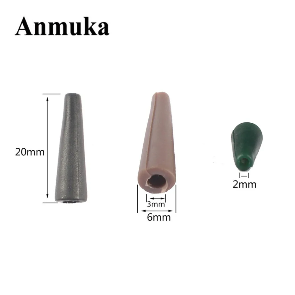 Anmuka 50PCS/Lot Soft Rubbers Rubber Tail Tubes Carp Fishing Beans Rig Accessory Tackle Rigs | Спорт и развлечения