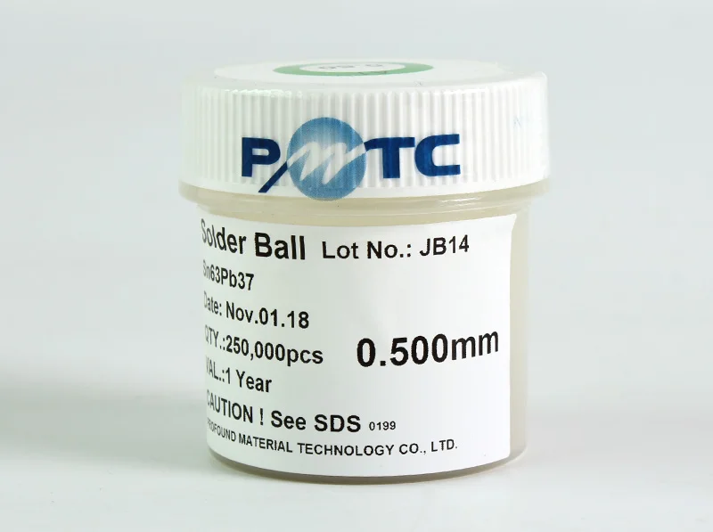 PMTC Sn63Pb37 BGA свинцовый припой в шариках 250 K/бутылка 0,2/0,25/0,3/0,35/0,4/0,45/0,5/0,55/0,6/0,65/0,76 для SMT/PCB фрезерный станок для BGA паяльная