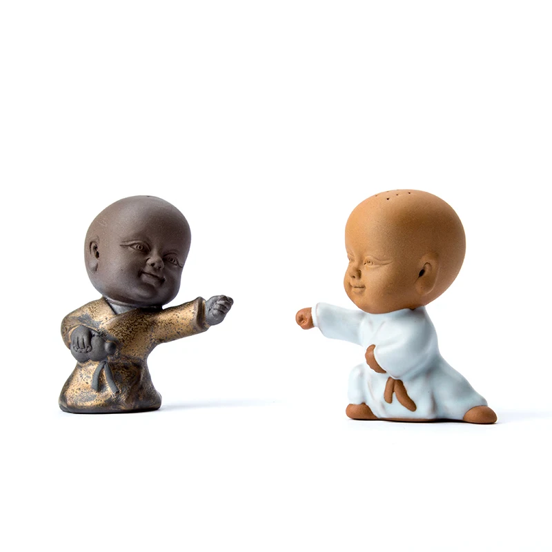 Китайские керамические ремесла статуя Будды Окрашенные Керамика чай домашнее