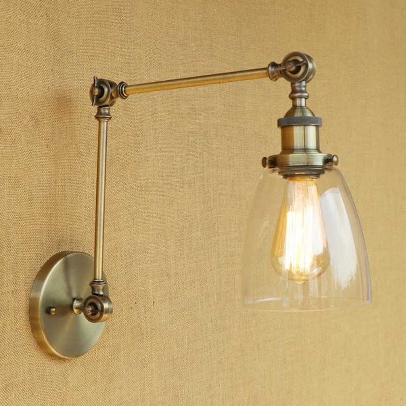 Настенный светильник винтажный для гостиной ресторана бар E27|swing arm|industrial wallindustrial