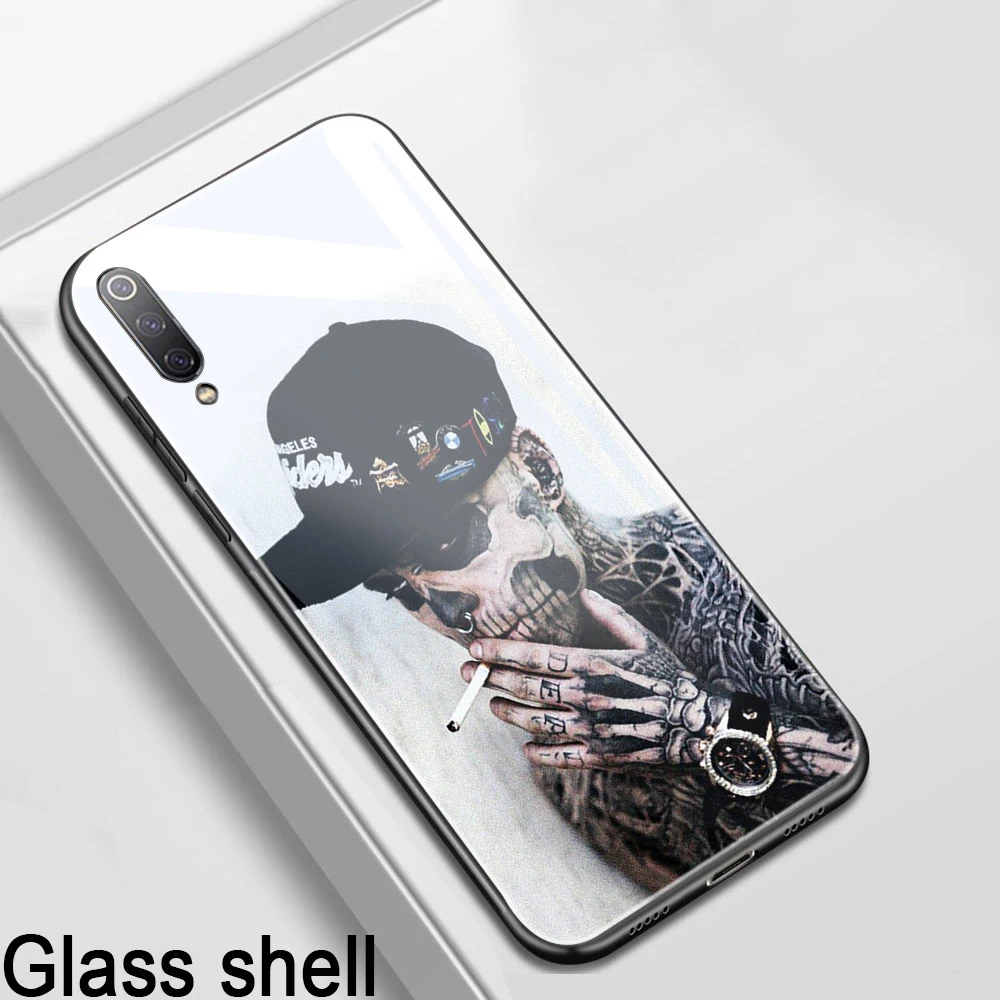 Ciciber Marvel Skull для Xiaomi mi 9 9T 8 A2 6X mi X 2 2S PocoPhone F1 стеклянные чехлы для телефонов Red mi Note 7 8 6 5 Pro Plus - Цвет: WM03309
