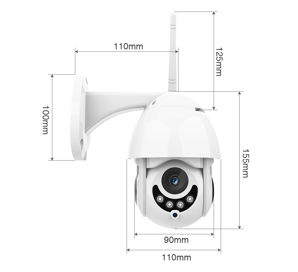 FREDI уличная PTZ ip-камера 2MP 1080P Скорость купольные камеры видеонаблюдения Водонепроницаемая беспроводная сеть WiFi домашняя камера видеонаблюдения