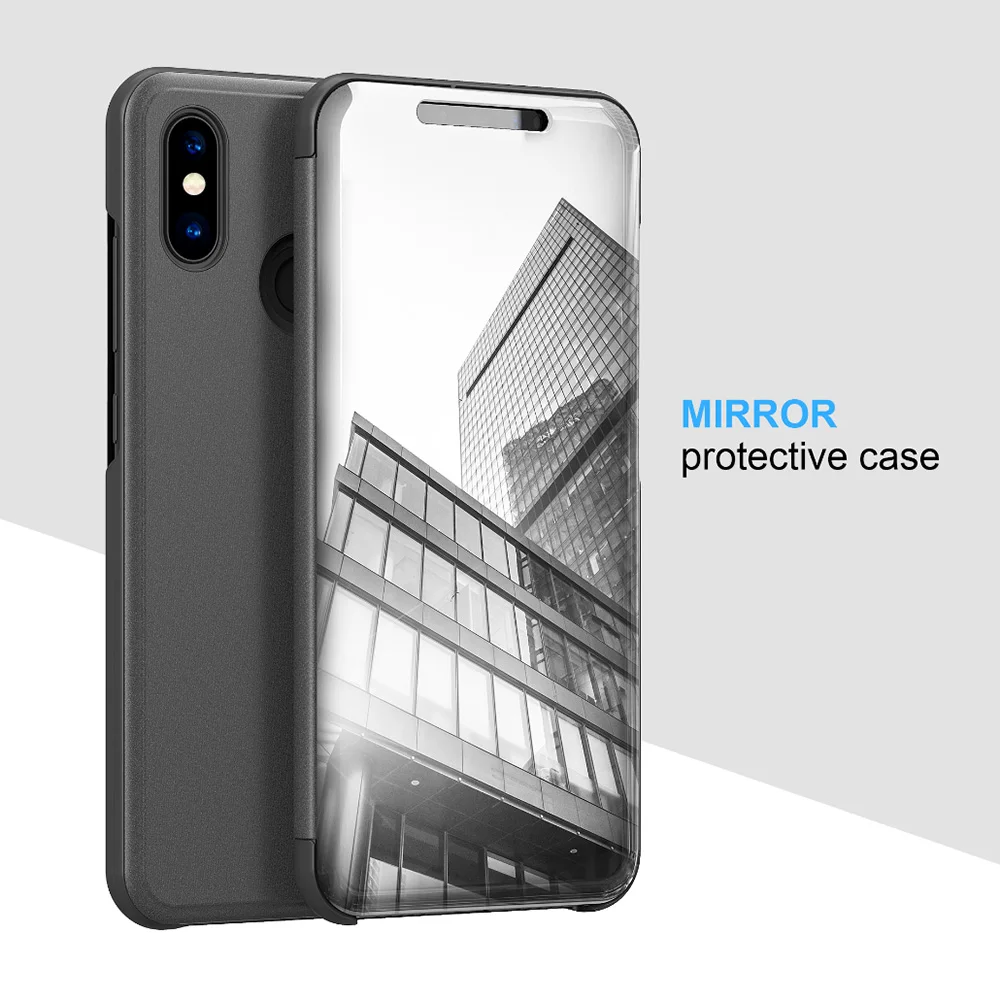 Умный зеркальный кожаный чехол для huawei Honor 20 Pro P30 Lite Nova 3 с покрытием P20 10 7C 8A 8C 8S 8X