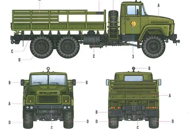 1/35 scale Hobby KingTair Military Off Road assembly Moder Russia KrAZ-260 truck kITS compatible Tamiya | Игрушки и хобби