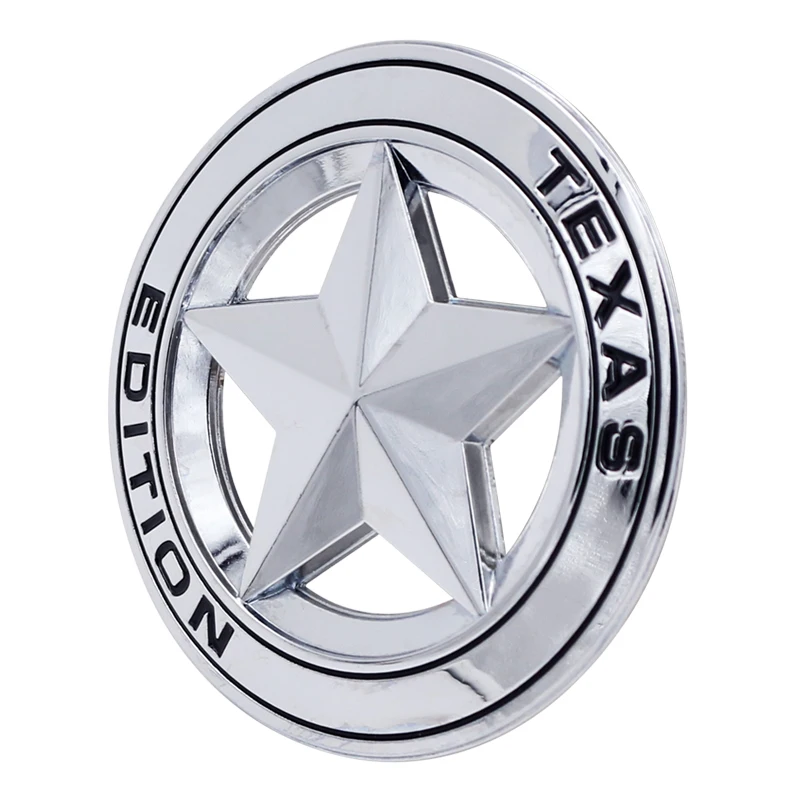 Металлическая Эмблема «Texas Edition», щит, пентаграмма, 3D эмблема, значок, автомобильный крыло, боковой хвост, наклейка на тело для JEEP Wrangler Liberty Grand Cherokee