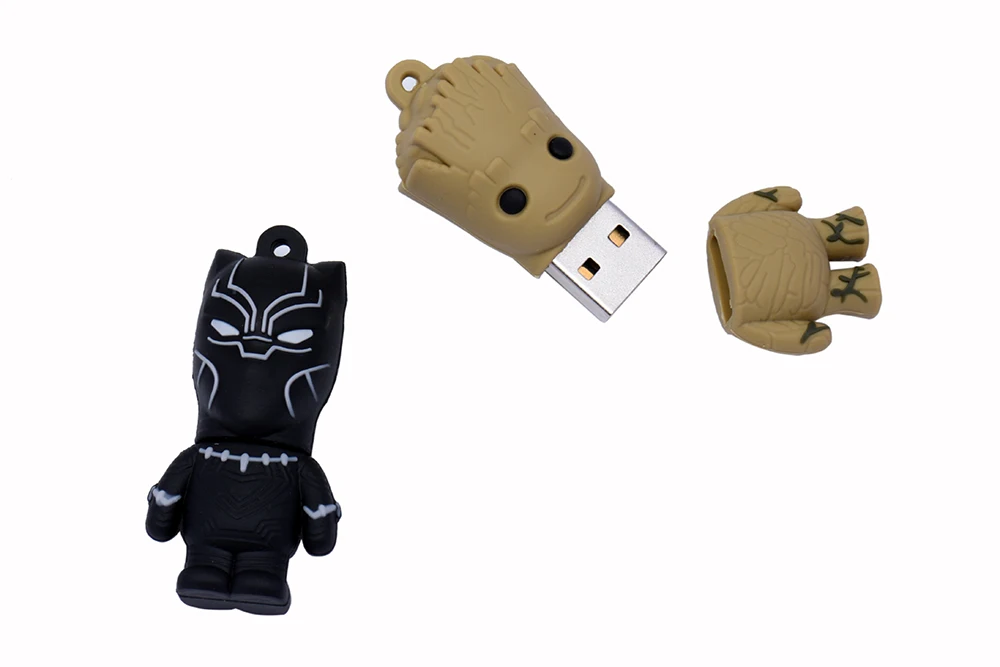 JASTER Marvel Comics Черная пантера Дэдпул USB 2,0 флеш-накопитель Миньоны карта памяти Флешка 4 ГБ 16 ГБ 32 ГБ 64 ГБ подарок