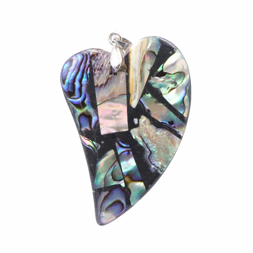 Натуральные бусины в виде ракушек павы из новой зеландии подвески сердца персика