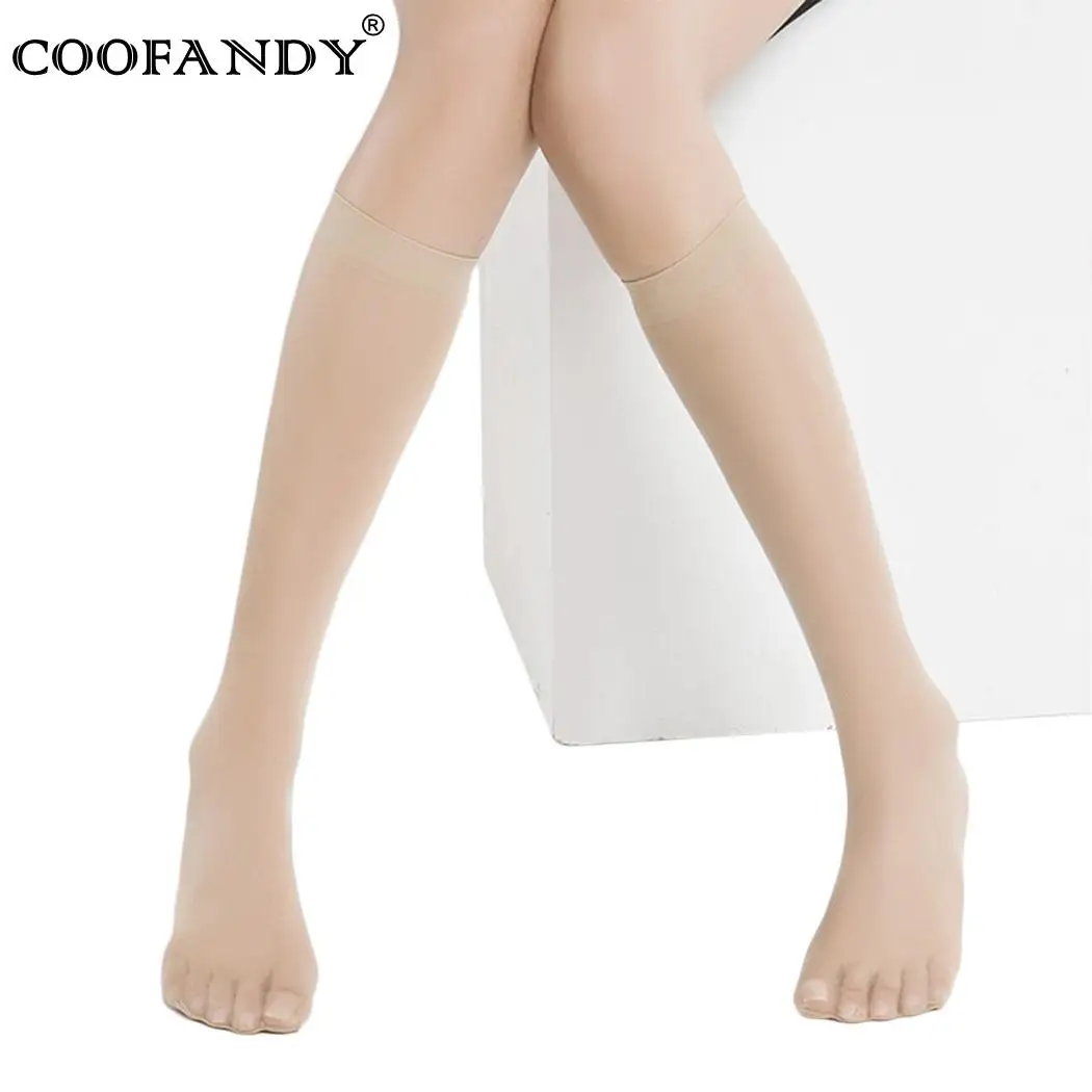 Wear Socks Knee Sheer Women Daily Solid Stocking High Casual | Женская одежда