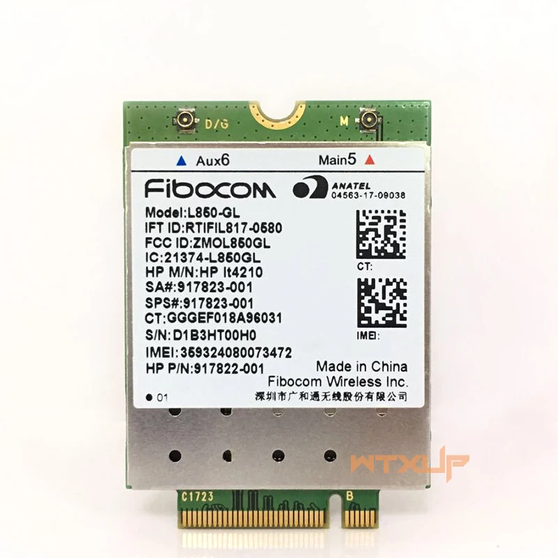 4G беспроводная карта для Fibocom L850-GL LT4210 M.2 LTE-FDD/LTE-TDD/WCDMA cat 9 модуль SPS 911323-001для hp probook 430 440 450 G5