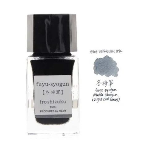 Polit iroshizuku чернила-15 перьевых ручек Стекло чернильницу, 24 цвета, чтобы выбрать часовой механизм: японский письменных принадлежностей - Цвет: Light cool gray